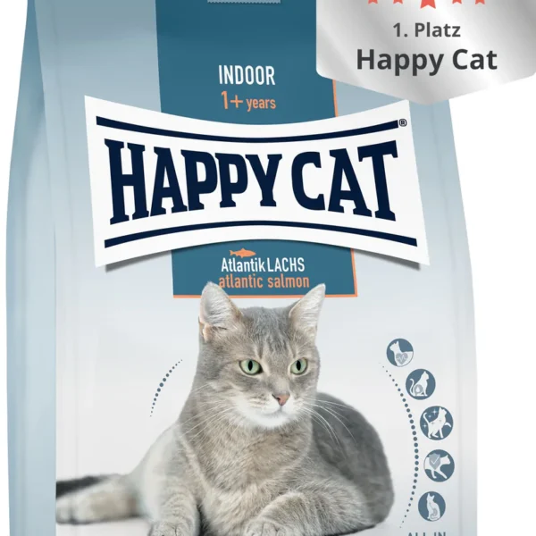 غذای خشک هپی کت مدل Happy Cat Indoor Atlantic Lachs